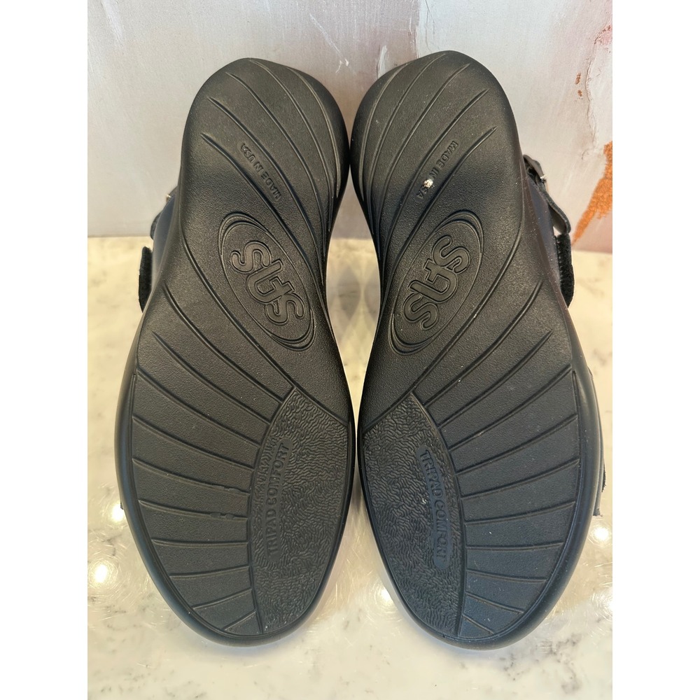 SAS Women's Nudu Heel Strap Sandal Sz 10W Suede Navy Blue Comfort Travel Support - Picture 10 of 11